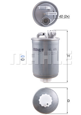 Polttoainesuodatin KNECHT KL 476D