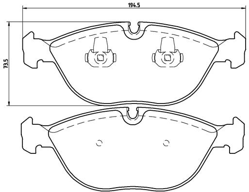Jarrupalasarja, levyjarru BREMBO P 06 019