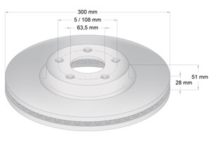Jarrulevy, Etuakseli, ford galaxy iii, s-max, 1 877 785, 2 032 690, E1GC1125AB, E1GC1125AC