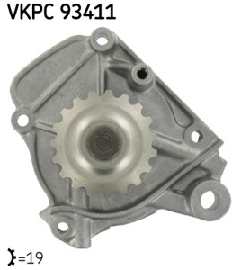 Vesipumppu, honda civic coupé v, civic fastback vi, civic hatchback v, civic sedan v, crx iii, 19200-P08-003, 19200-P08-004, 19200-P08-A