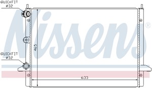 Jäähdytin, moottorinjäähdytys, ford galaxy i, galaxy mk van i, seat alhambra, vw sharan, sharan van, 1108999, 7M3.121.253 A, YM21 8005 C