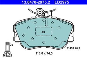 Jarrupalasarja, levyjarru, Etuakseli, mercedes-benz c-klass [w202], c-klass t-model [s202], 002 420 21 20, 002 420 22 20, 005 420 03 20,