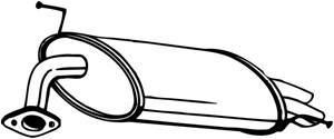 Takaäänenvaimentaja, honda accord vi, accord hatchback vi, 18030S1AE00, 18030S1AE01, 18030S1AE02, 18030S1AE10, 18030S1AE11, 18030S1AE12