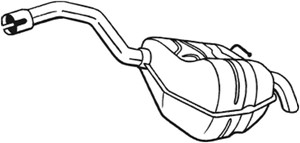 Takaäänenvaimentaja, ford,volvo, 1405572, 1440318, 1447819, 1465653, 1538355, 30778983, 30793207, 31261889, 31261891, 31303204, 31303205