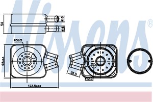 Öljynjäähdytin, moottoriöljy, volvo,seat,vw,skoda,ford,audi, 068 117 021, 068 117 021B, 068.117.021 B, 068117021A, 068117021BV, 06811702