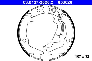 Jarrukenkäsarja, Taka-akseli, hyundai i20 i, kia soul i, soul ii, 58305-2KA00, 58350-1JA30