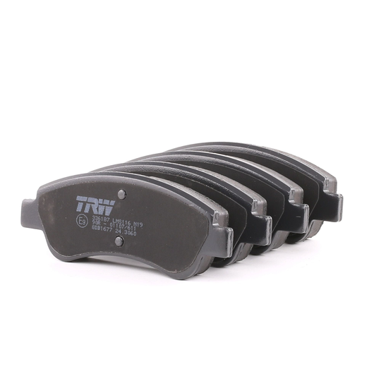 TRW Jarrupalat PEUGEOT,CITROËN,DS GDB1677 1610489680,1611140680,1611293980 Jarrupalasarja,Jarrupala, Levyjarru 1614005880,1646186180,16461861802