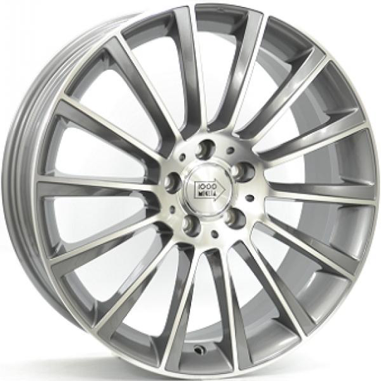 Mille Miglia Mm047 Anthracite Polish 8/18 5/112 ET45 B66.6