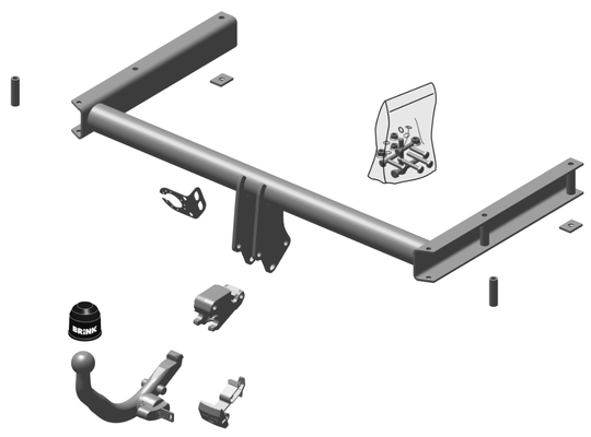 Vetokoukku BRINK 492600 Audi A5, Convertible, Sportback, A4, Avant B8 '07-15