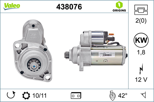 Startteri VALEO 438076