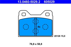 Jarrupalasarja, levyjarru, Etuakseli, bmw, 34 11 1 100 736, 481 698 151 C, 481 698 151 E