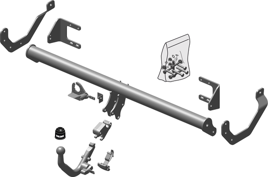 Vetokoukku BRINK 541400 Peugeot 508 '10-