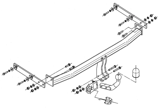 Vetokoukku STEINHOF STR-110 Renault Grand Scenic '09-