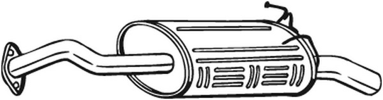 Takaäänenvaimentaja, honda cr-v iii, 18307SWWE01, 18307SWWE11
