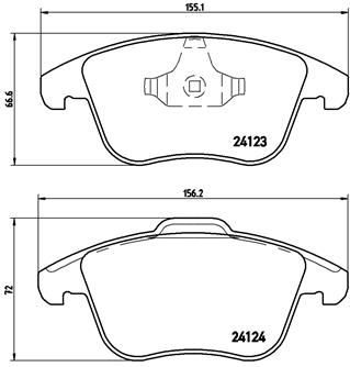 Jarrupalasarja, levyjarru BREMBO P 24 076