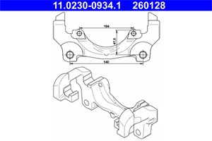 Pidike, jarrusatula, Etuakseli, ford,land rover,volvo, 1384687, 1432360, 6G91-2B135-AB, 6G91-2B135-AC, 8603757, LR000567
