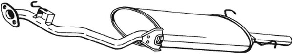 Takaäänenvaimentaja, honda accord v, rover 600 i, 18030SN7A30, 18307SN7A30, 18307SN7A30HE, GEX33562, WDE100200