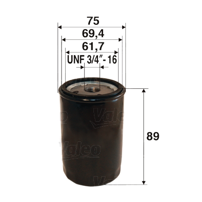 Öljynsuodatin VALEO 586083