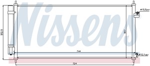 Kondensaattori, ilmastointilaite, honda jazz iii, 80110-TF0G01, 80110-TF0G02