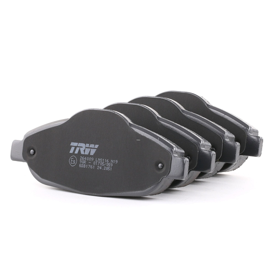 TRW Jarrupalat PEUGEOT GDB1761 1613259380,1609253080,1613259380 Jarrupalasarja,Jarrupala, Levyjarru 1617270080,1647862780,425393,425426