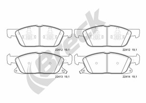 Jarrupalasarja, levyjarru, Etuakseli, ford galaxy iii, galaxy mk van iii, s-max, ford usa edge, 1884555, 5301453, 5311041, 5311711, 5320
