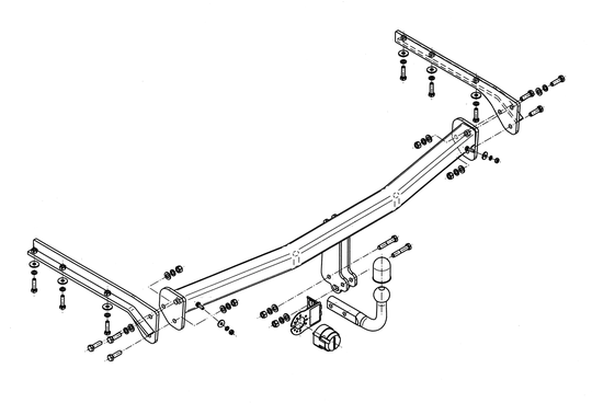 Vetokoukku STEINHOF STC-205 Chrysler Voyager'99-08, Grand Voyager '07-