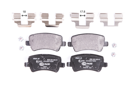 Jarrupalasarja, levyjarru HELLA PAGID 8DB 355 025-411