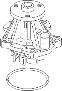 Vesipumppu, ford escort v, escort vi, galaxy i, 1 320 086, 6 189 520, 7 087 383, 95XM8591AA