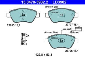 Jarrupalasarja, levyjarru, Etuakseli, fiat bravo ii, siena, stilo, stilo multi wagon, stilo van, 77362091, 77362194, 77364588, 9949273