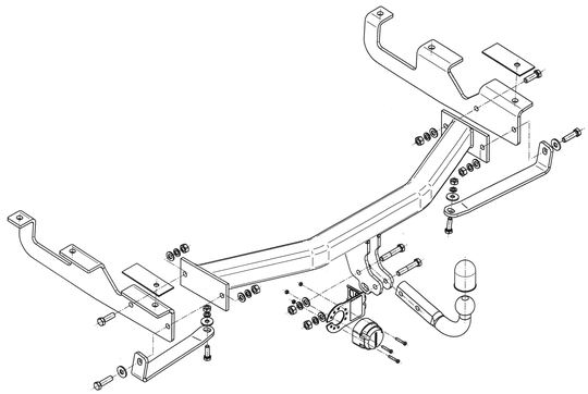 Vetokoukku STEINHOF STJ-060 Jeep Grand Cherokee '98-05