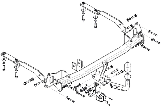 Vetokoukku STEINHOF STH-073 Honda Jazz '13-