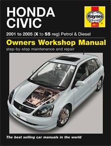 Haynes Korjausopas, Honda Civic Petrol & Diesel, Universal, 4611, 9781844256112
