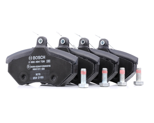 BOSCH Jarrupalat VW,SEAT 0 986 494 726 A113501080,357698151B,8A0698151C Jarrupalasarja,Jarrupala, Levyjarru