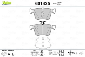 Jarrupalasarja, levyjarru, Taka-akseli, audi,seat,skoda,vw, 3Q0698451, 3Q0698451B, 3Q0698451C, 3Q0698451D, 3Q0698451E, 3QF698451, 3TD698