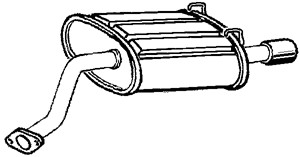 Takaäänenvaimentaja, Takana, honda cr-v ii, 18030-S9A010, 18030-SCAE00