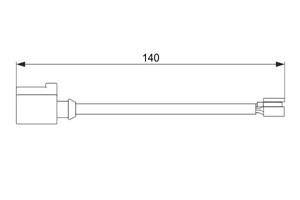 Kulumisenilmaisin, jarrupala, Taka-akseli, porsche cayenne, panamera, vw touareg, touareg van, 7P0 907 637 C, 7P0907637C, 958 612 365 50