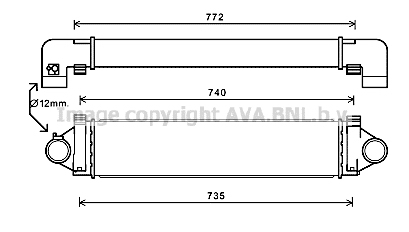 Välijäähdytin AVA QUALITY COOLING AUA4218