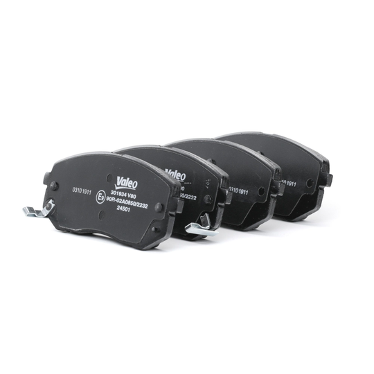 VALEO Jarrupalat HYUNDAI,KIA 301934 581012SA51,581012SA70,581012SA75 Jarrupalasarja,Jarrupala, Levyjarru 581010ZA00,581011DE00,581012SA51,581012SA70