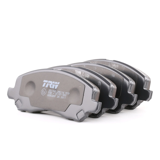 TRW Jarrupalat PEUGEOT,CITROËN,MITSUBISHI GDB3287 K05191231AA,1607690380,1607690480 Jarrupalasarja,Jarrupala, Levyjarru 5191229AA,5191229AA,4605A261