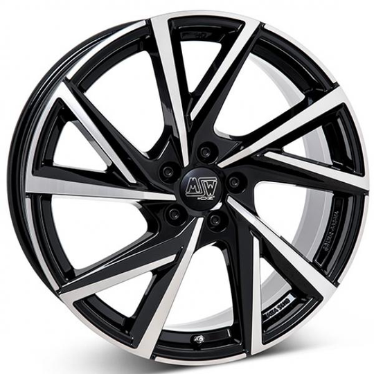 Msw 80 Gloss Black Polished 8/19 5/112 ET45 B57.1