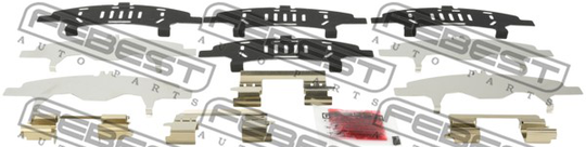 Tarvikesarja, jarrupala FEBEST 0203-T31F