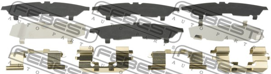 Tarvikesarja, jarrupala FEBEST 0203-B10RSF