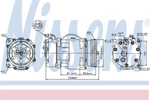 Kompressori, ilmastointilaite, ford,seat,vw, 1067110, 1067111, 1H0.820.803 D, 1H0.820.803 DX, 1H0820805D, 7340656, 7340657, 7M0.820.803