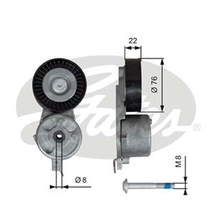 Kiristysrulla, moniurahihna, ford galaxy ii, mondeo iv, mondeo sedan iv, mondeo turnier iv, s-max, 1376316, 1387199, 1425510, 1567809, 6