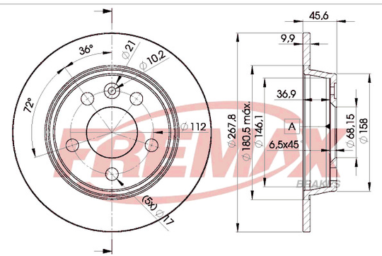 Jarrulevy FREMAX BD-1094