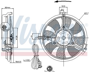 Tuuletin, moottorin jäähdytys, audi,ford,seat,vw, 1 009 901, 1 011 638, 4B0 959 455, 4D0805571, 4D0805571D, 4D0805571F, 4D0805571G, 4D18