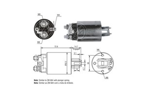 Magneettikytkin, käynnistin, honda,isuzu,nissan,opel, 23343-C0600, 31204-634-670, 31204-634-671