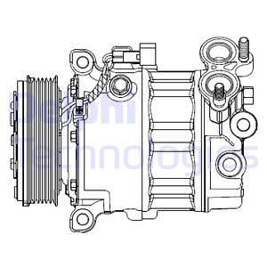 Kompressori, ilmastointilaite, ford,volvo, 1684906, 1722070, 36001128, AM5N19D629AA, AM5N19D629AB