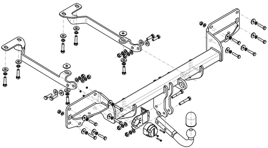 Vetokoukku STEINHOF STL-116 Land Rover Range Rover Sport '13-