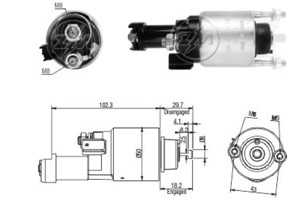 Magneettikytkin, käynnistin, honda accord viii, accord kombi viii, civic hatchback viii, cr-v iii, fr-v, 31204-RNA-003, 31204-RNA-A01